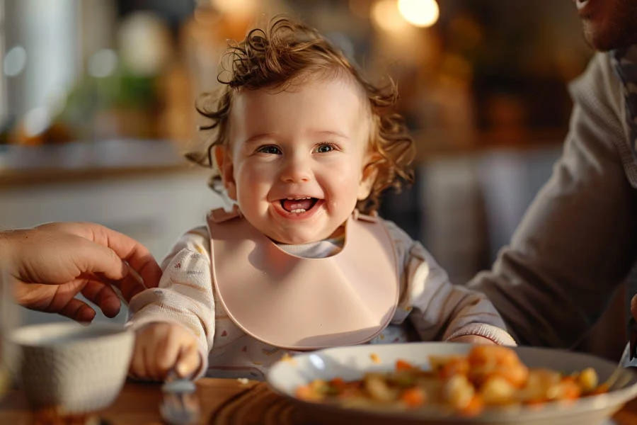 dishwasher-safe silicone feeding set